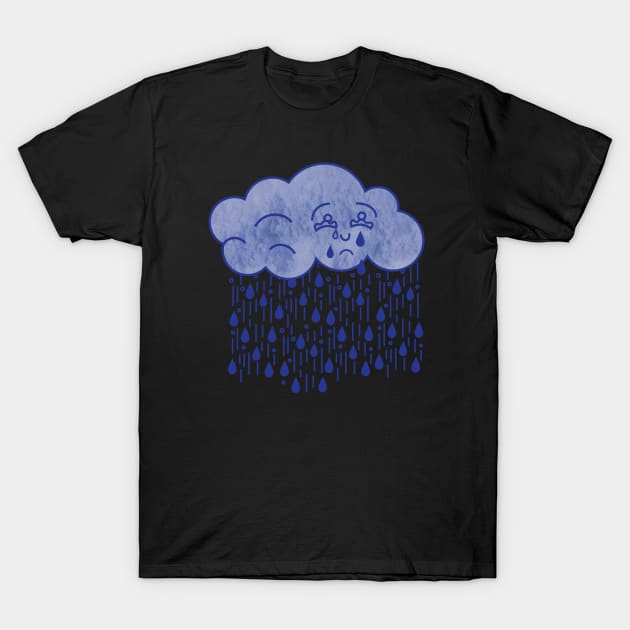 Sad Rain T-Shirt by Nazonian